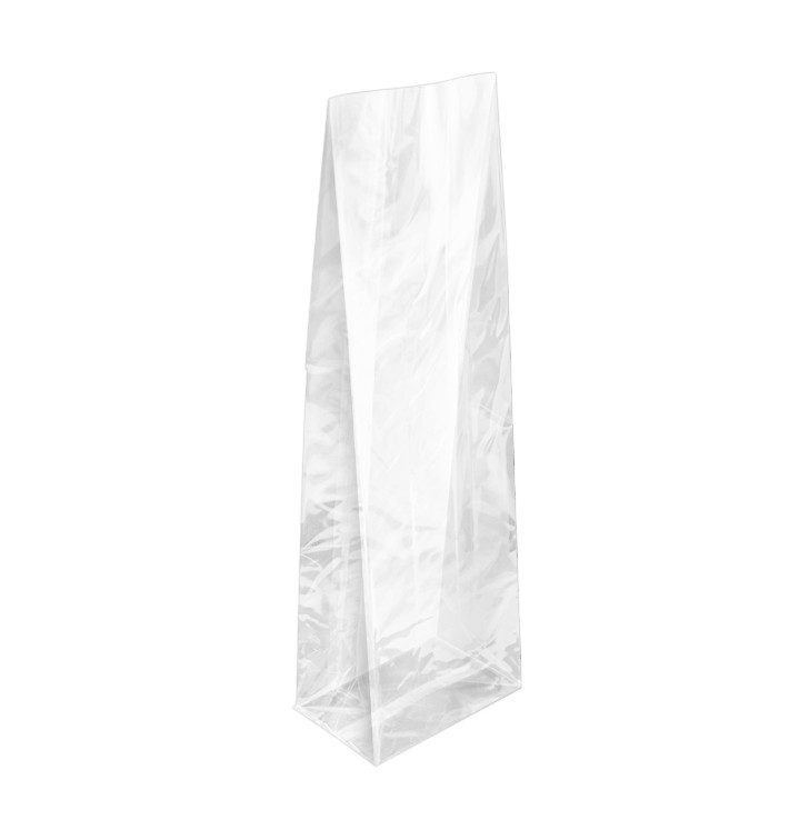 Plastic zak Vierkant bodem 8x24+5cm G-160 (1000 stuks)