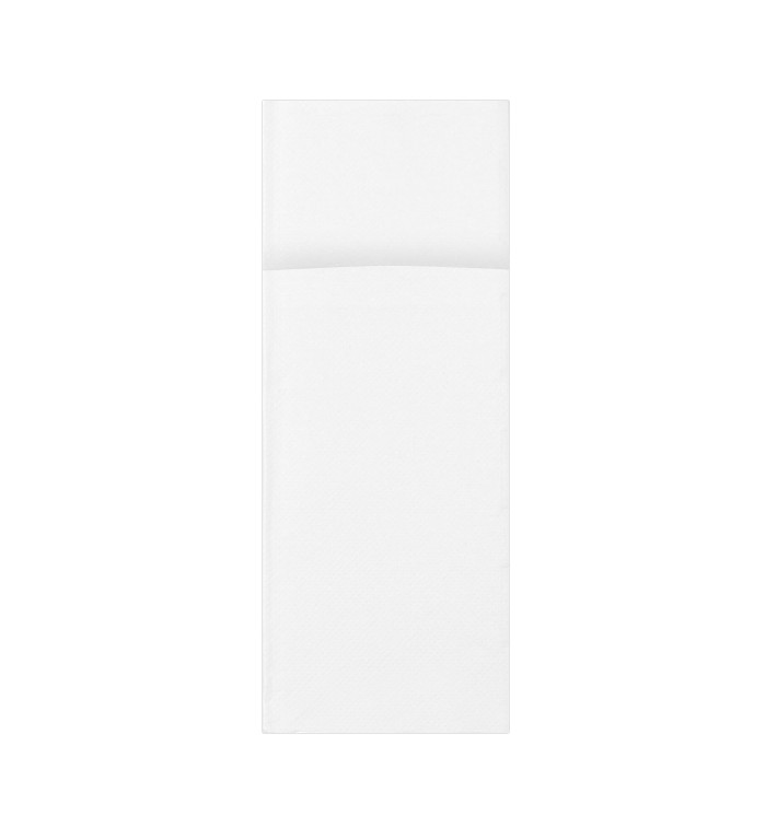 Serviette Kangourou en Papier 30x40cm Blanc (1.200 Utés) Serviette Kangourou en Papier 30x40cm Blanc (1.200 Utés)