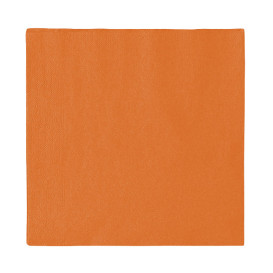 Papieren servet 2 laags oranje 33x33cm (50 stuks) 