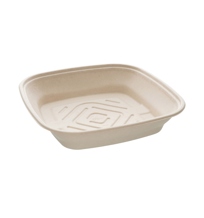 Bol Canne à Sucre Carré Naturel 4500ml 36cm (5 Utés) Bol Canne à Sucre Carré Naturel 4500ml 36cm (5 Utés)