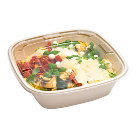 Plastic PET Deksel voor Kom transparant 36x36cm (25 stuks)