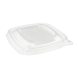 Plastic PET Deksel transparant voor Kom 13x13cm (50 stuks) 