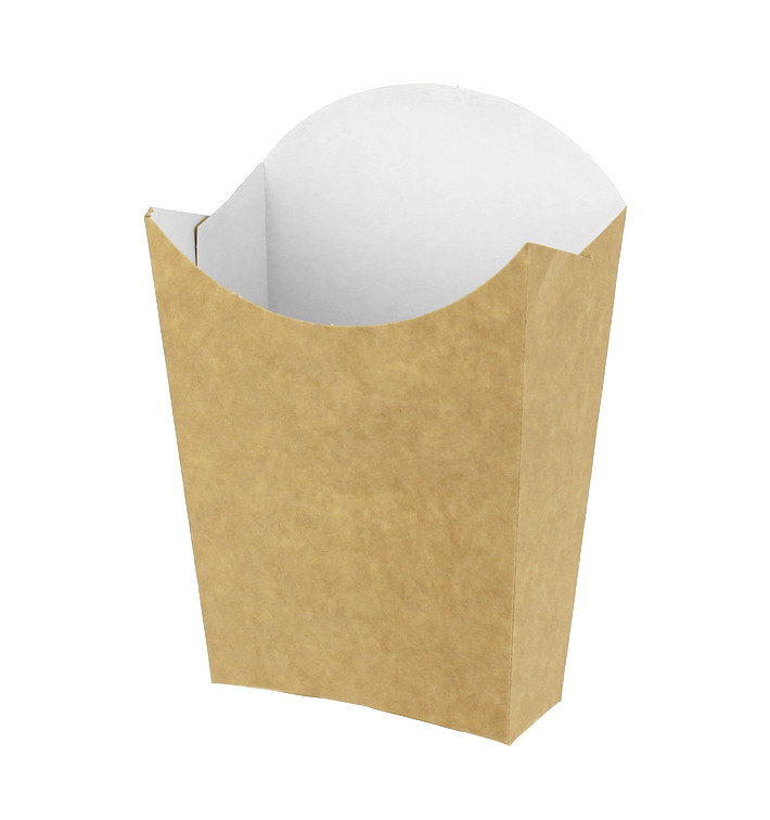 Etui à Frites Kraft Moyen 8,2x3,5x12,5cm (25 Utés) Etui à Frites Kraft Moyen 8,2x3,5x12,5cm (25 Utés)