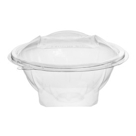 Plastic saladekom APET Rond vormig transparant 500ml Ø15,6cm (300 stuks)