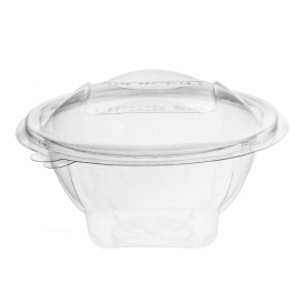 Saladier Rond avec charnière APET Transparent 250ml Ø120mm (360 Utés)