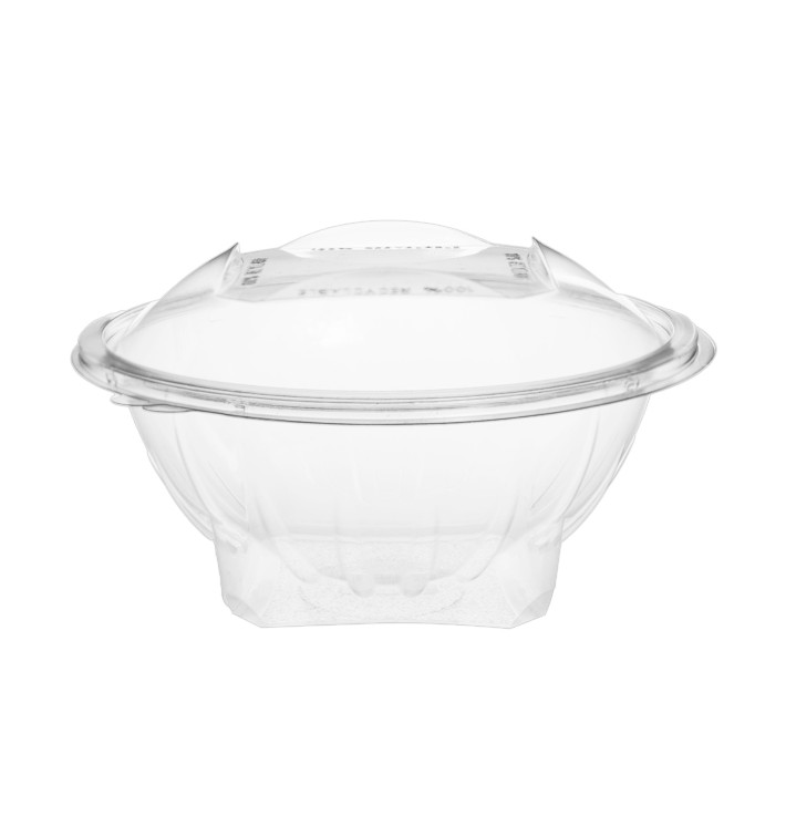 Saladier Rond avec charnière APET Transparent 1000ml Ø186mm (240 Utés) Saladier Rond avec charnière APET Transparent 1000ml Ø186mm (240 Utés)