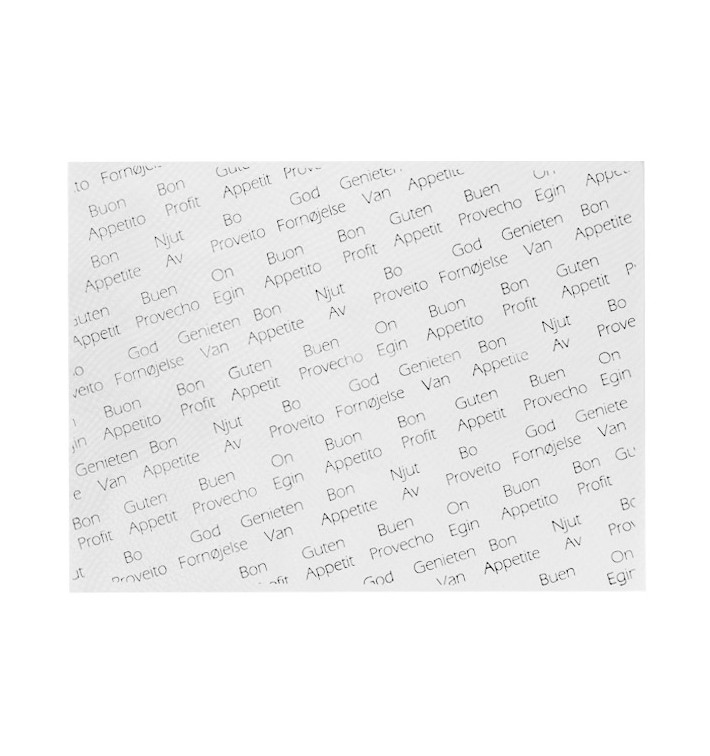 Papieren Placemats 30x40cm "Bon Profit" (1000 stuks) Papieren Placemats 30x40cm "Bon Profit" (1000 stuks)