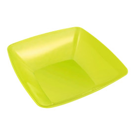 Bol PS Cristal Dur Vert 3500ml 28x28cm (1 Uté)