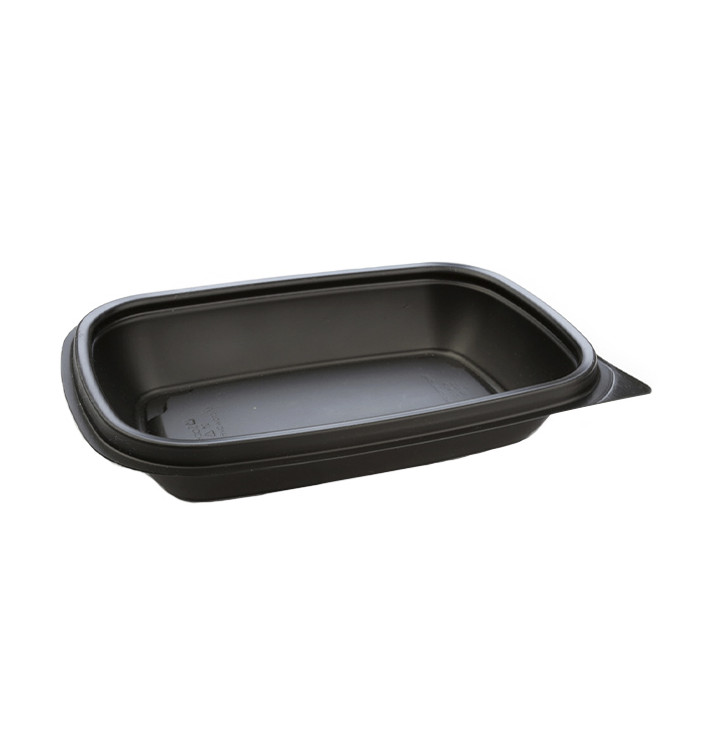 Barquette Plastique PP Noir 375ml 20x13x4cm 375ml (50 Utés)