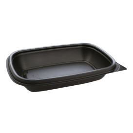 Barquette Plastique PP Noir 375ml 20x13x4cm 375ml (300 Utés)