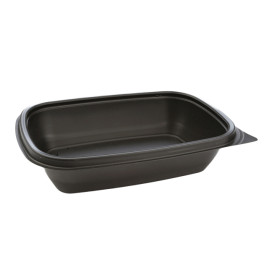 Barquette Plastique PP Noir 500ml 20x13x5cm 500ml (300 Utés)