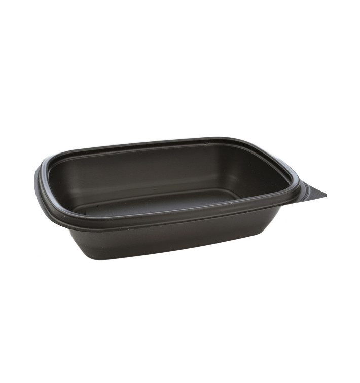 Barquette Plastique PP Noir 500ml 20x13x5cm 500ml (300 Utés) Barquette Plastique PP Noir 500ml 20x13x5cm 500ml (300 Utés)