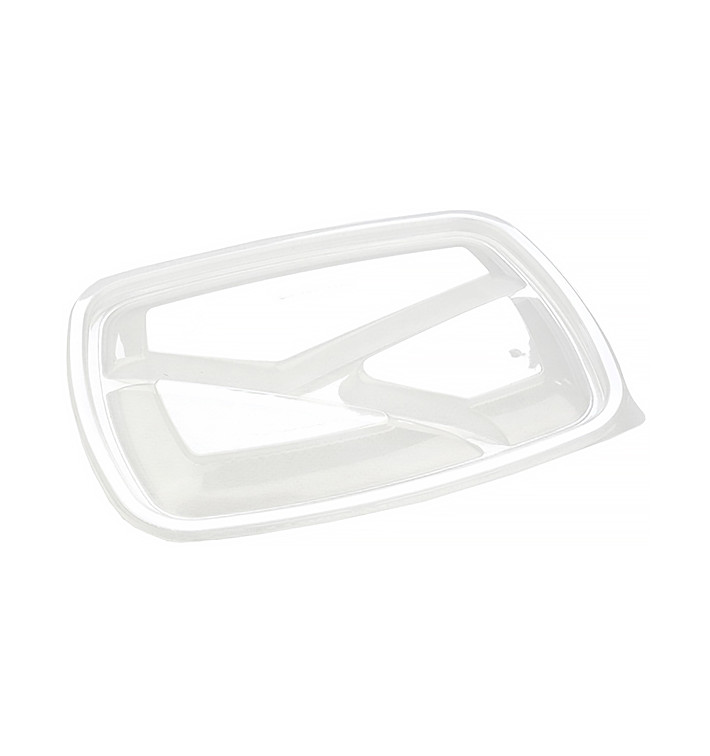 Plastic Deksel voor Deli Container PP Rechthoekige vorm 3C zwart 23x17cm (75 stuks) 