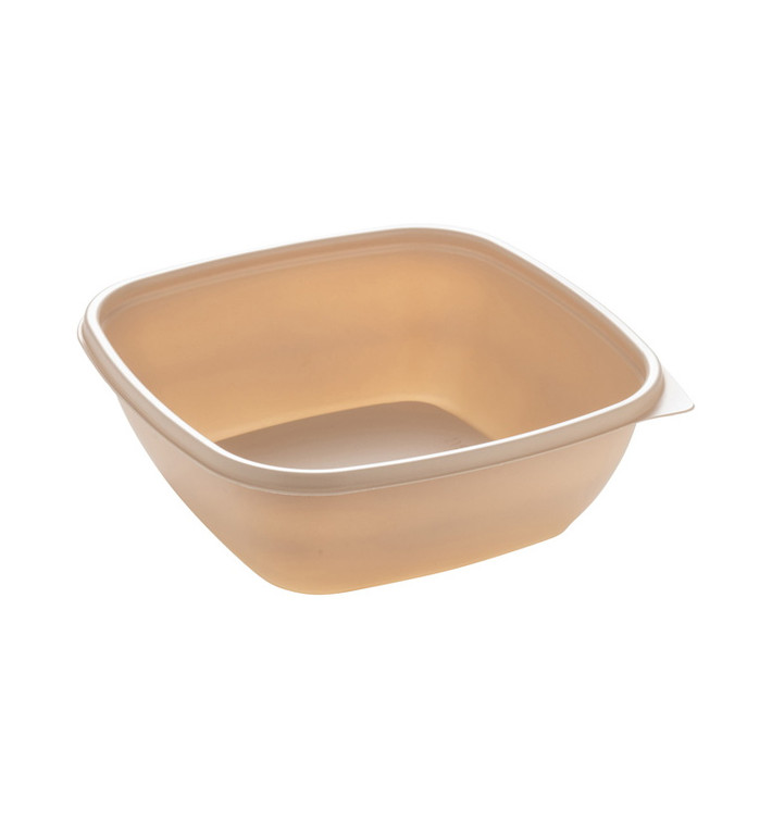 Barquette Plastique PP Crème 750ml 16,5x16,5x6cm (50 Utés)