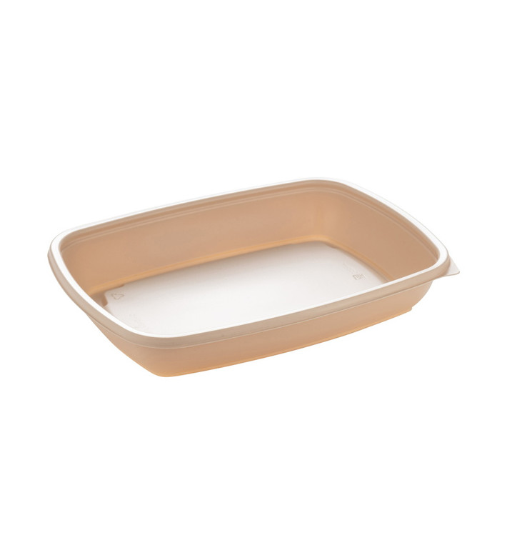 Plastic deli Container PP Crème 600ml 23x16,5cm (300 stuks) Plastic deli Container PP Crème 600ml 23x16,5cm (300 stuks)
