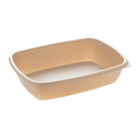 Plastic deli Container PP Crème 900ml 23x16,5cm (300 stuks)