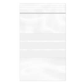 Plastic zak met rits Automatische sluiting Schrijfblokje 10x15cm G-160 (1000 stuks)