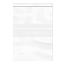 Plastic zak met rits Automatische sluiting Schrijfblokje 16x22cm G-160 (100 stuks)