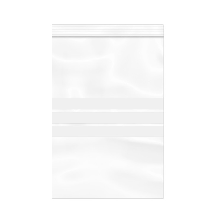 Plastic zak met rits Automatische sluiting Schrijfblokje 20x30cm G-160 (1000 stuks)