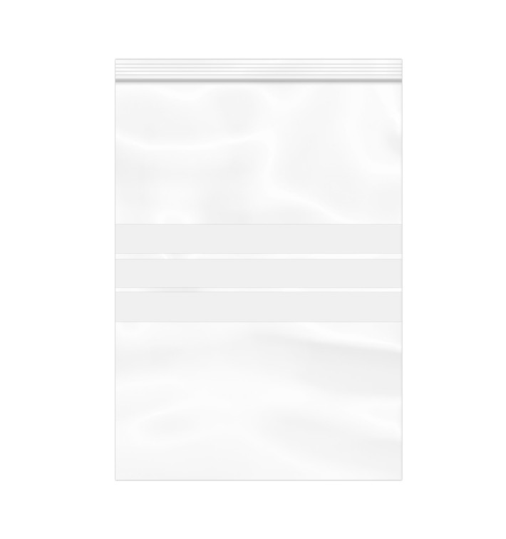 Plastic zak met rits Automatische sluiting Schrijfblokje 25x35cm G-160 (100 stuks) 