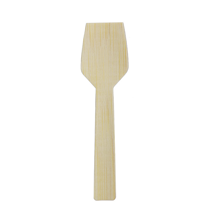 Bamboe Lepel 9cm (100 Stuks) Bamboe Lepel 9cm (100 Stuks)