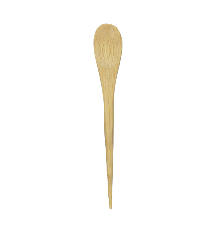Bamboe Eetlepel 12cm (24 Stuks) Bamboe Eetlepel 12cm (24 Stuks)