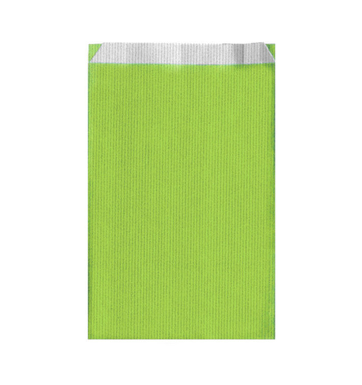 Sac Papier Vert Anis 12+5x18cm Sac Papier Vert Anis 12+5x18cm