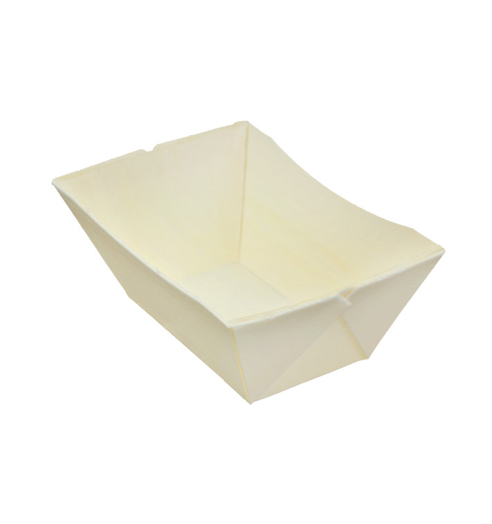 Barquette en Bois 140ml 10,7x6,7cm (432 Uds) Barquette en Bois 140ml 10,7x6,7cm (432 Uds)