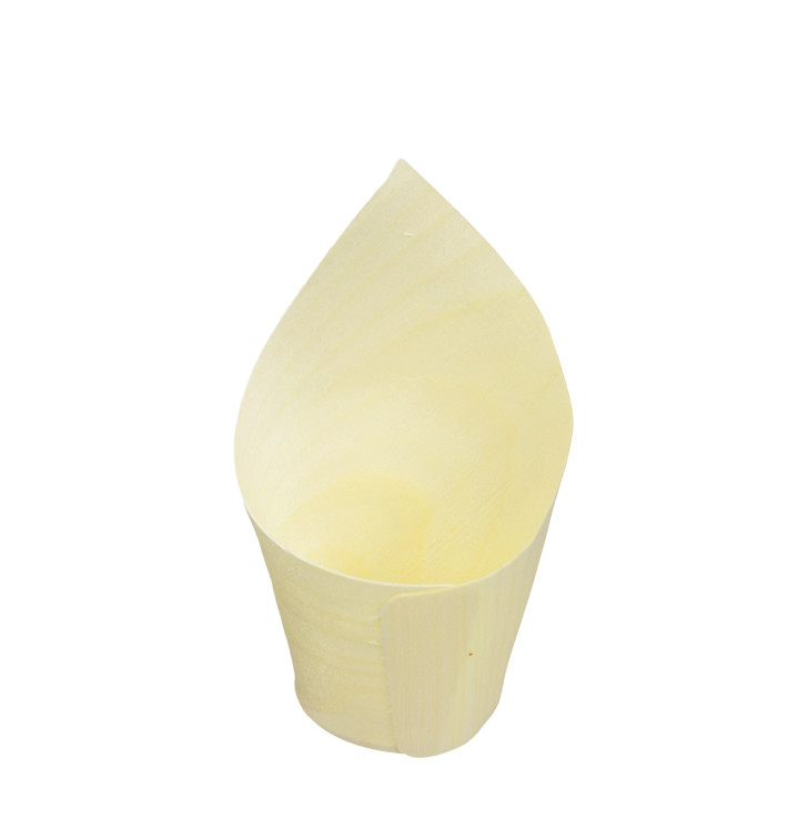 Hout Proeven Kegel 8cm (50 Stuks) Hout Proeven Kegel 8cm (50 Stuks)