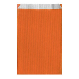 Papieren envelop oranje 19+8x35cm 