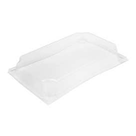 Couvercle en Plastique PET Emballage 500ml 20,8x13,1x3,2cm (12 Utés)