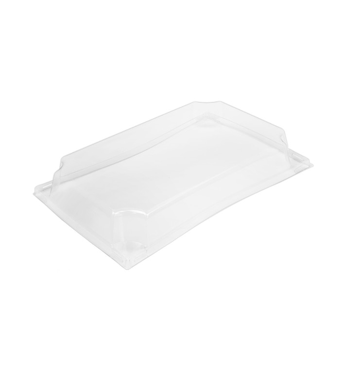 Plastic PET Deksel Container 500ml 20,8x13,1x3,2cm (144 Stuks)