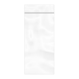 Plastic zak met rits drukknoopsluiting 8,5x18cm G-200 (100 stuks)
