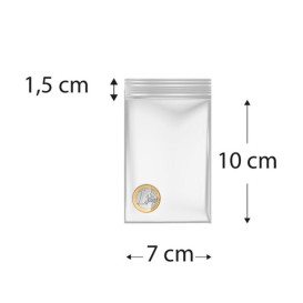 Sac en PE à Fermeture Zip 7x10cm G200 (100 Utés)