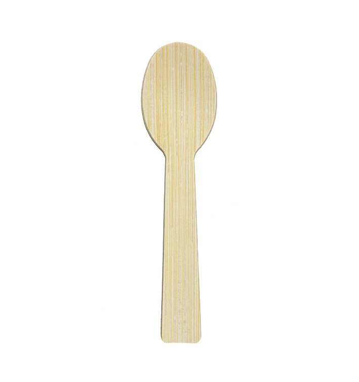 Bamboe Lepel 9cm (100 Stuks) Bamboe Lepel 9cm (100 Stuks)