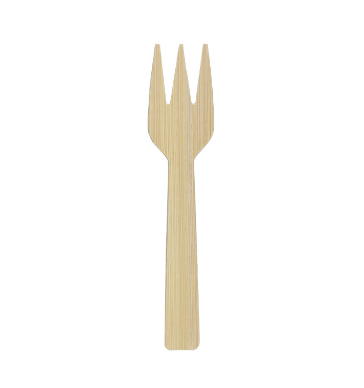 Bamboe Vork 9cm (1.200 Stuks) Bamboe Vork 9cm (1.200 Stuks)