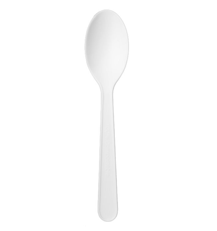 Petite Cuillère Réutilisable CPLA Blanc 10cm (500 Utés)