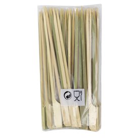 Prikkers “Golf” 15cm Naturel Bamboe (50 Stuks) 