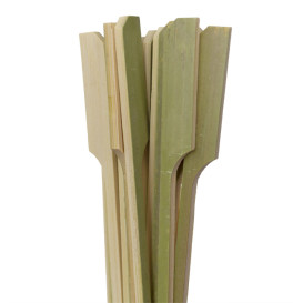 Natuurlijke GroenePrikkers “Golf” 18cm Bamboe (100 Stuks) 