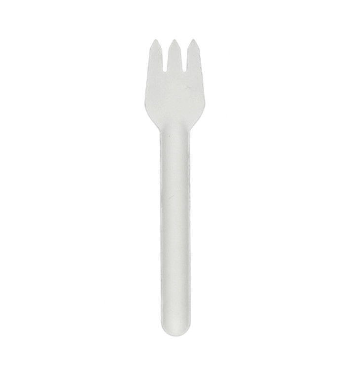 Fourchette en Canne à Sucre Blanc 16cm (1.000 Utés) Fourchette en Canne à Sucre Blanc 16cm (1.000 Utés)