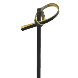 Bamboe vleespennen zwart met knoop Design 10cm (250 stuks) 