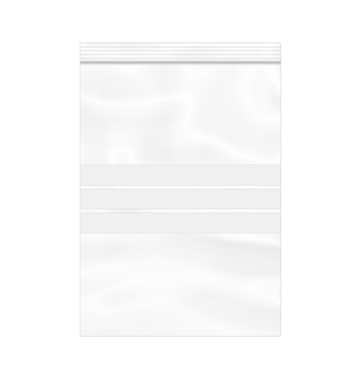 Plastic zak met rits drukknoopsluiting 25x35cm G-200 (100 stuks) Plastic zak met rits drukknoopsluiting 25x35cm G-200 (100 stuks)