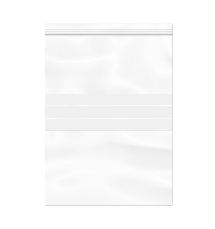 Plastic zak met rits drukknoopsluiting 30x40cm G-200 (100 stuks) Plastic zak met rits drukknoopsluiting 30x40cm G-200 (100 stuks)