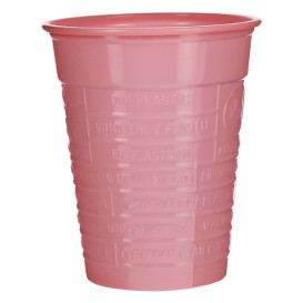 Plastic PS beker roze 200ml Ø7cm (50 stuks) 