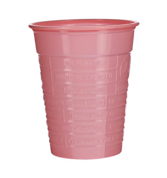 Plastic PS beker roze 200ml Ø7cm (50 stuks) Plastic PS beker roze 200ml Ø7cm (50 stuks)