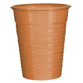 Plastic PS beker oranje 200ml Ø7cm (1.500 stuks)