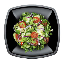 Assiette Dure Réutilisable Plate Noir PS 18cm (300 Utés)