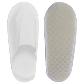 Chaussons PP Fermé Blanc Semelle mousse EVA (200 Paires)