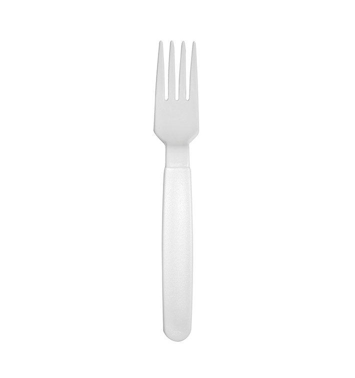 Fourchette Réutilisable Durable PP Blanc 18,5cm (180 Uds) Fourchette Réutilisable Durable PP Blanc 18,5cm (180 Uds)