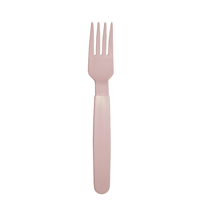 Fourchette Réutilisable Durable PP Rose 18,5cm (6 Uds) Fourchette Réutilisable Durable PP Rose 18,5cm (6 Uds)